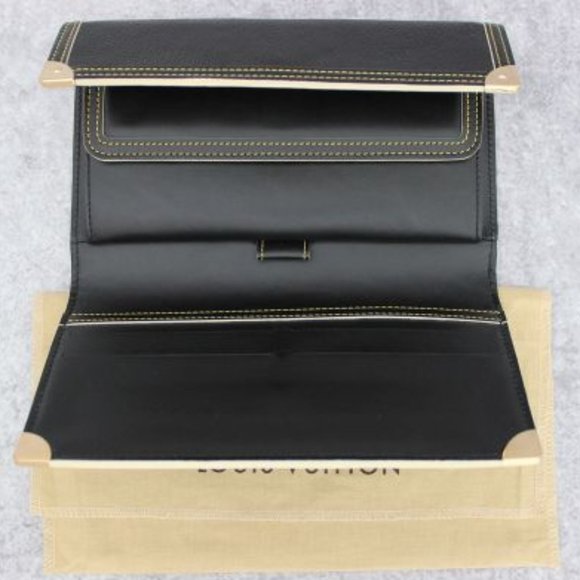 Louis Vuitton Suhali Leather Porte Tresor International Trifold Wallet -PRISTINE - Picture 1 of 16